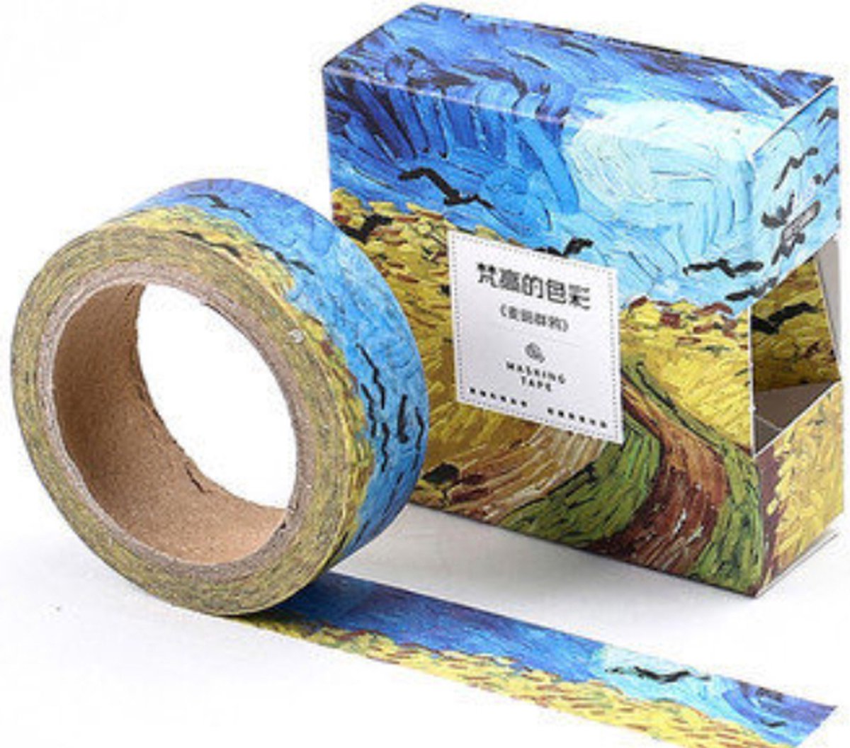 [Mo-Card] [Van Goghs Colors] - Decoratietape - Vincent van Gogh Korenveld met Kraaien Washi Tape